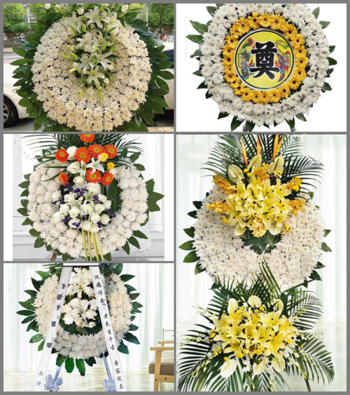 安徽黄山市黄山区三口镇湘潭村花圈速递